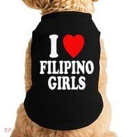I Heart (Love) Filipino Attraction Asian Preference Doggie Tank thumb 0