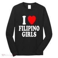 I Heart (Love) Filipino Attraction Asian Preference Long Sleeve Shirt thumb 0