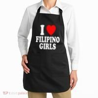 I Heart (Love) Filipino Attraction Asian Preference Apron thumb 2