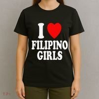 I Heart (Love) Filipino Attraction Asian Preference T-Shirt thumb 4