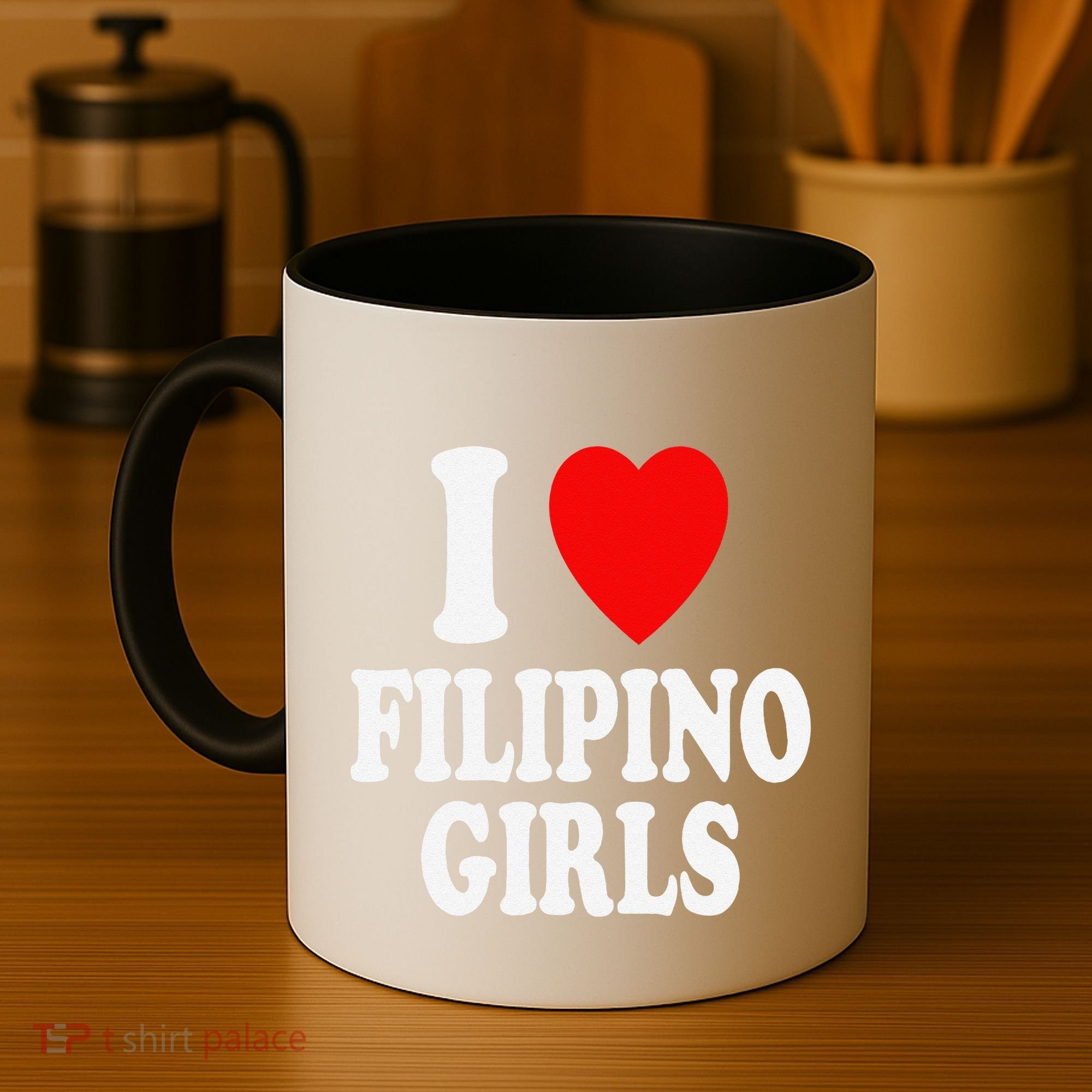 I Heart (Love) Filipino Attraction Asian Preference Coffee Mug