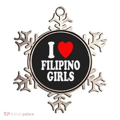 I Heart (Love) Filipino Attraction Asian Preference Ornament