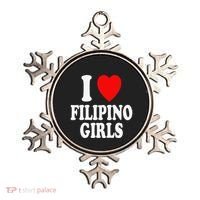 I Heart (Love) Filipino Attraction Asian Preference Ornament thumb 0