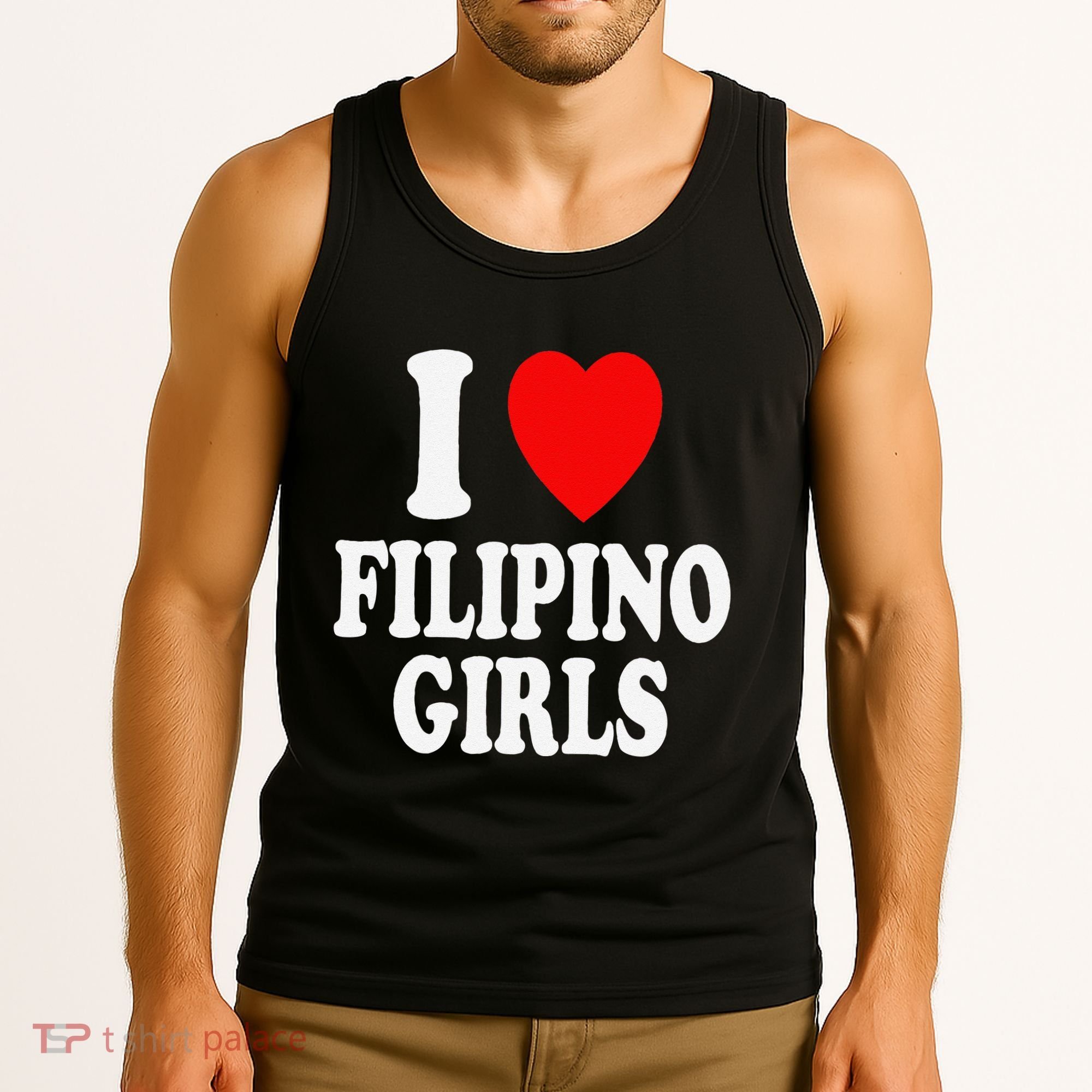I Heart (Love) Filipino Attraction Asian Preference Tank Top