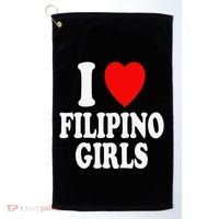 I Heart (Love) Filipino Attraction Asian Preference Golf Towel thumb 0