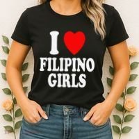 I Heart (Love) Filipino Attraction Asian Preference Women's T-Shirt thumb 2