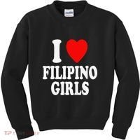 I Heart (Love) Filipino Attraction Asian Preference Kids Sweatshirt thumb 0