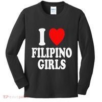 I Heart (Love) Filipino Attraction Asian Preference Kids Long Sleeve Shirt thumb 0