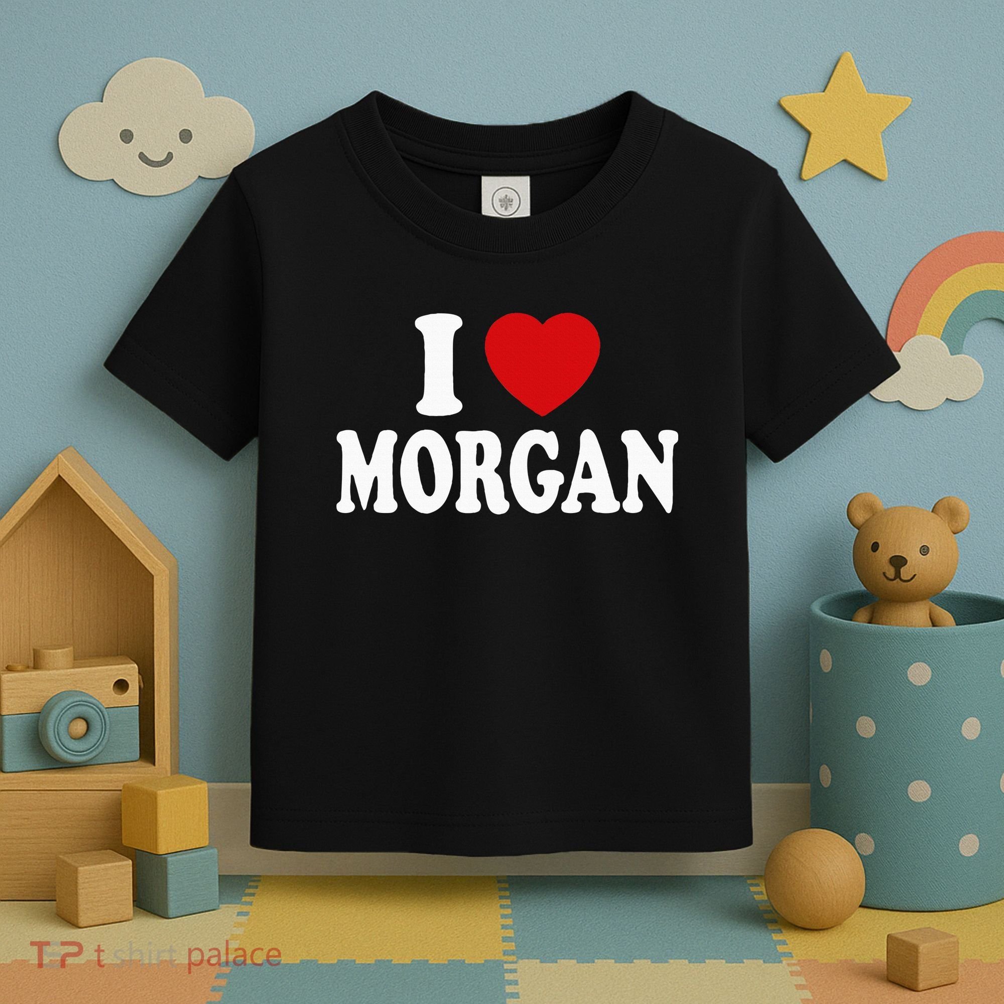 I Heart Love Morgan Toddler T-Shirt