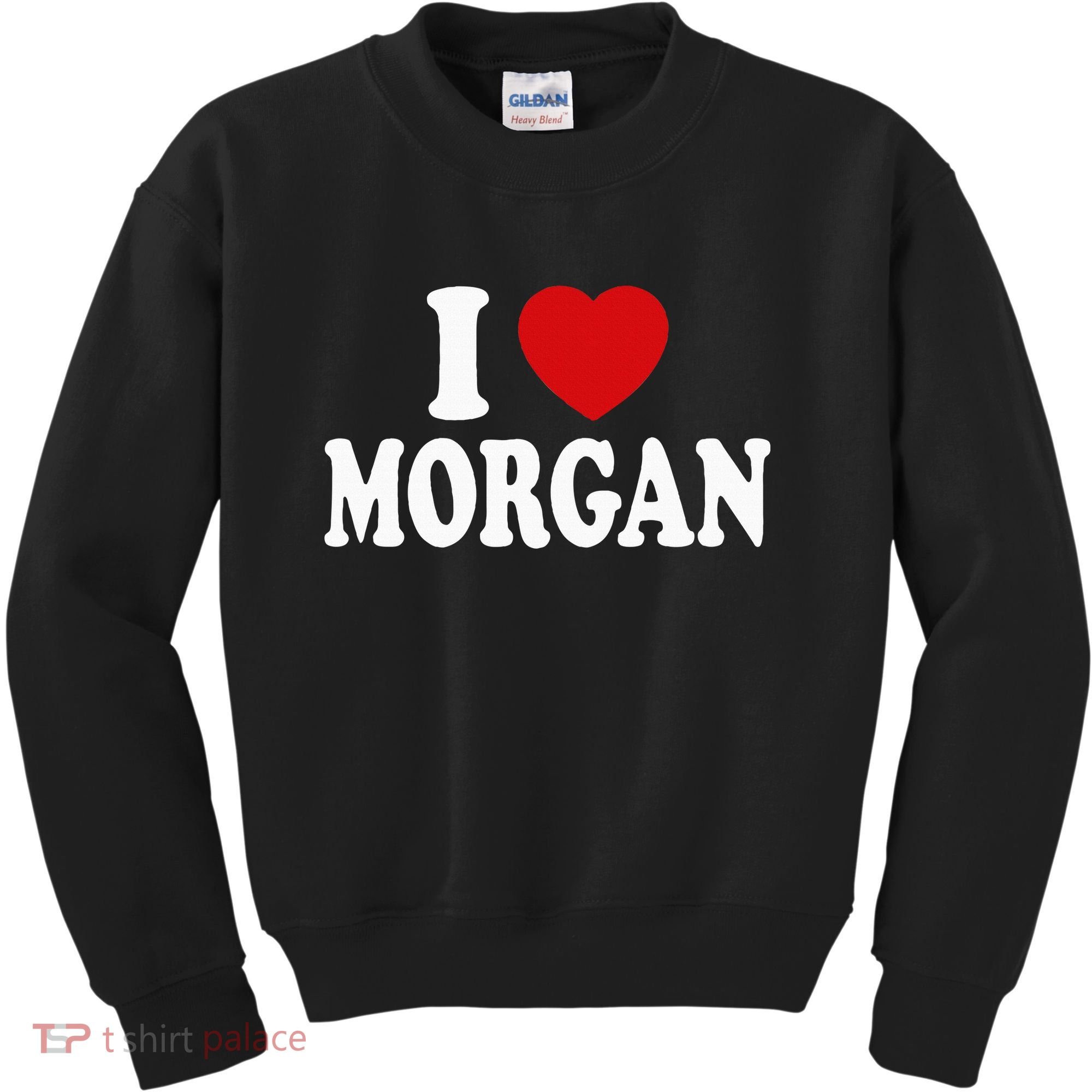 I Heart Love Morgan Kids Sweatshirt