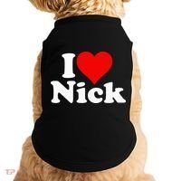 I Heart Love Nick Nicholas Doggie Tank thumb 0