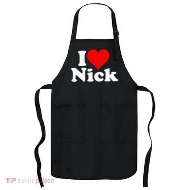 I Heart Love Nick Nicholas Apron
