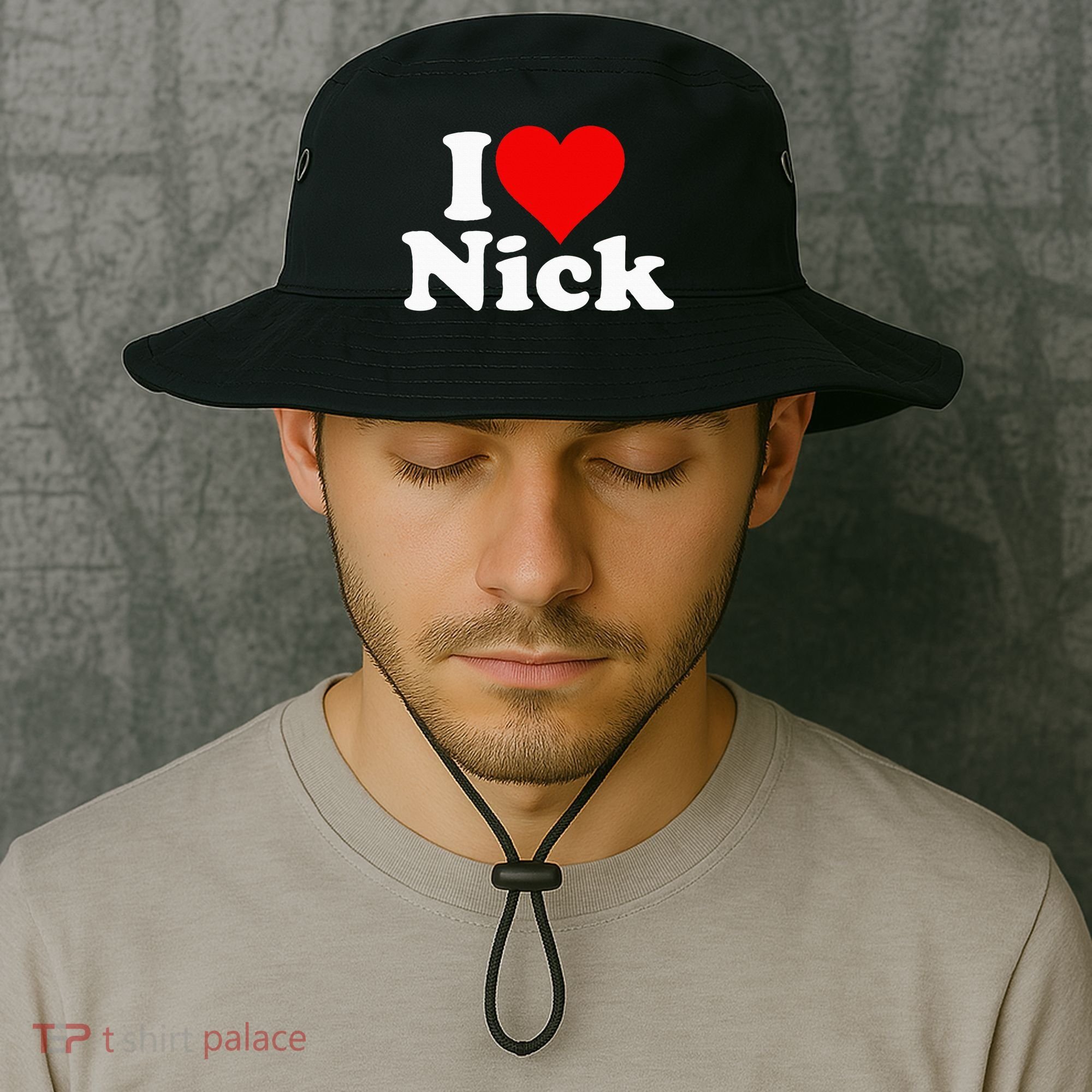 I Heart Love Nick Nicholas Bucket Hat