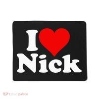 I Heart Love Nick Nicholas Mousepad thumb 0