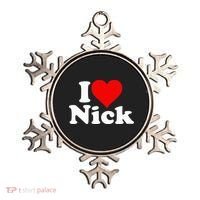 I Heart Love Nick Nicholas Ornament thumb 0