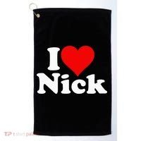 I Heart Love Nick Nicholas Golf Towel thumb 0