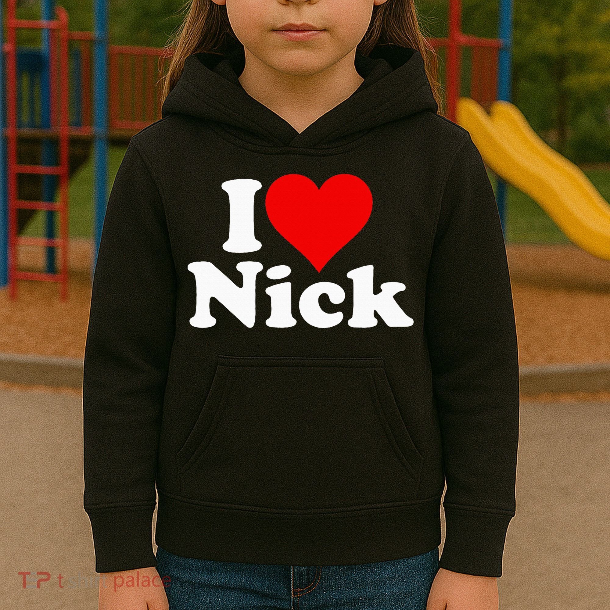 I Heart Love Nick Nicholas Kids Hoodie