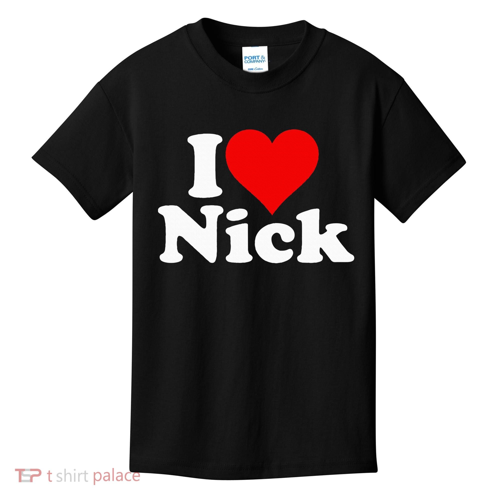 I Heart Love Nick Nicholas Kids T-Shirt