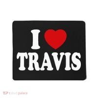 I Heart Love Travis Mousepad thumb 0