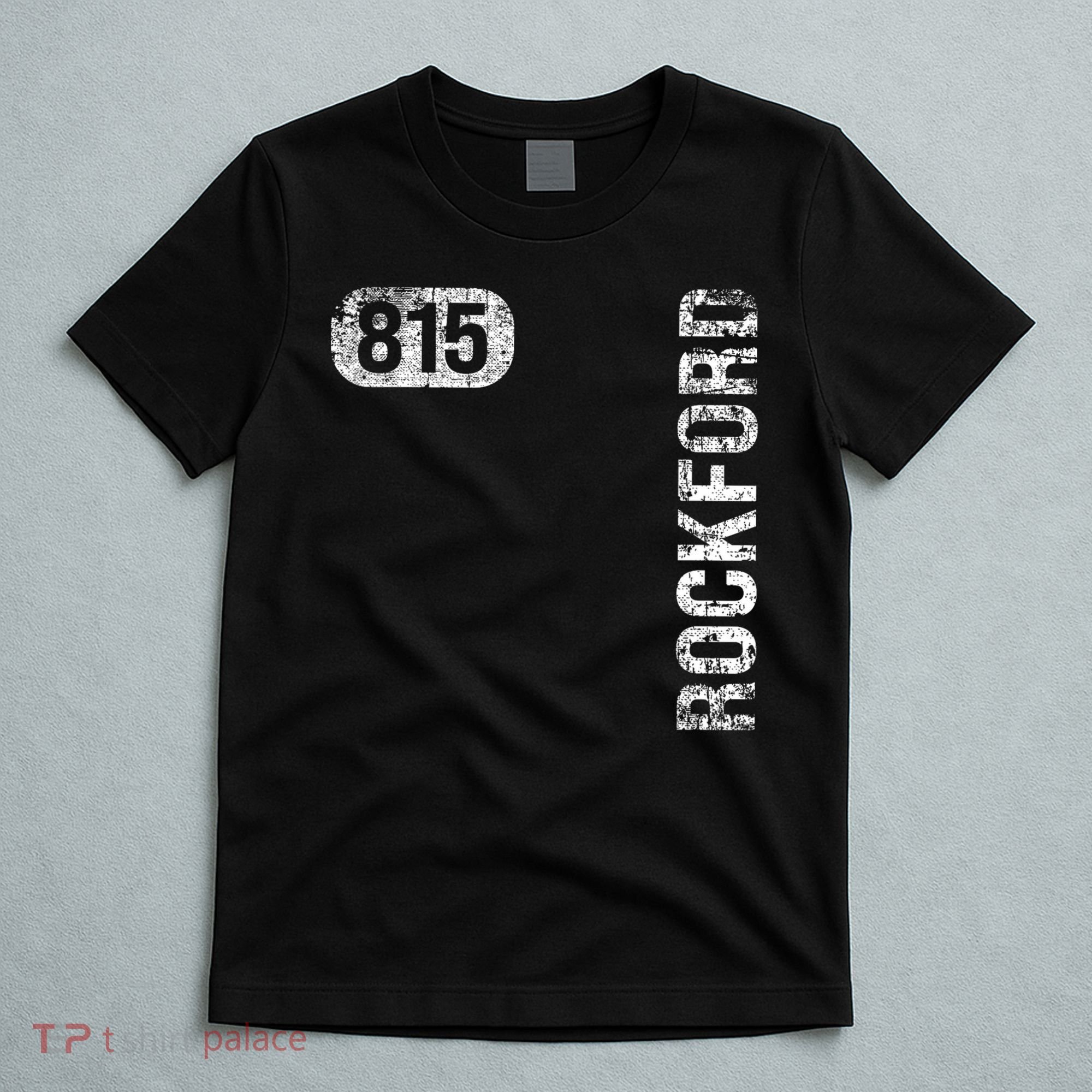 Il Hometown Love Retro Souvenir Rockford Illinois 815 Area Code Vintage Retro T-Shirt