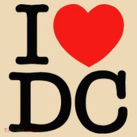 I Heart Love Washington WA DC Classic Font Tote Bag thumb 4