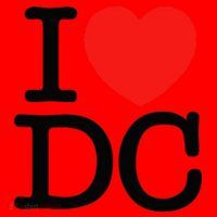 I Heart Love Washington WA DC Classic Font Santa Hat thumb 1