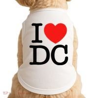 I Heart Love Washington WA DC Classic Font Doggie Tank thumb 0