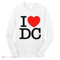 I Heart Love Washington WA DC Classic Font Long Sleeve Shirt thumb 0