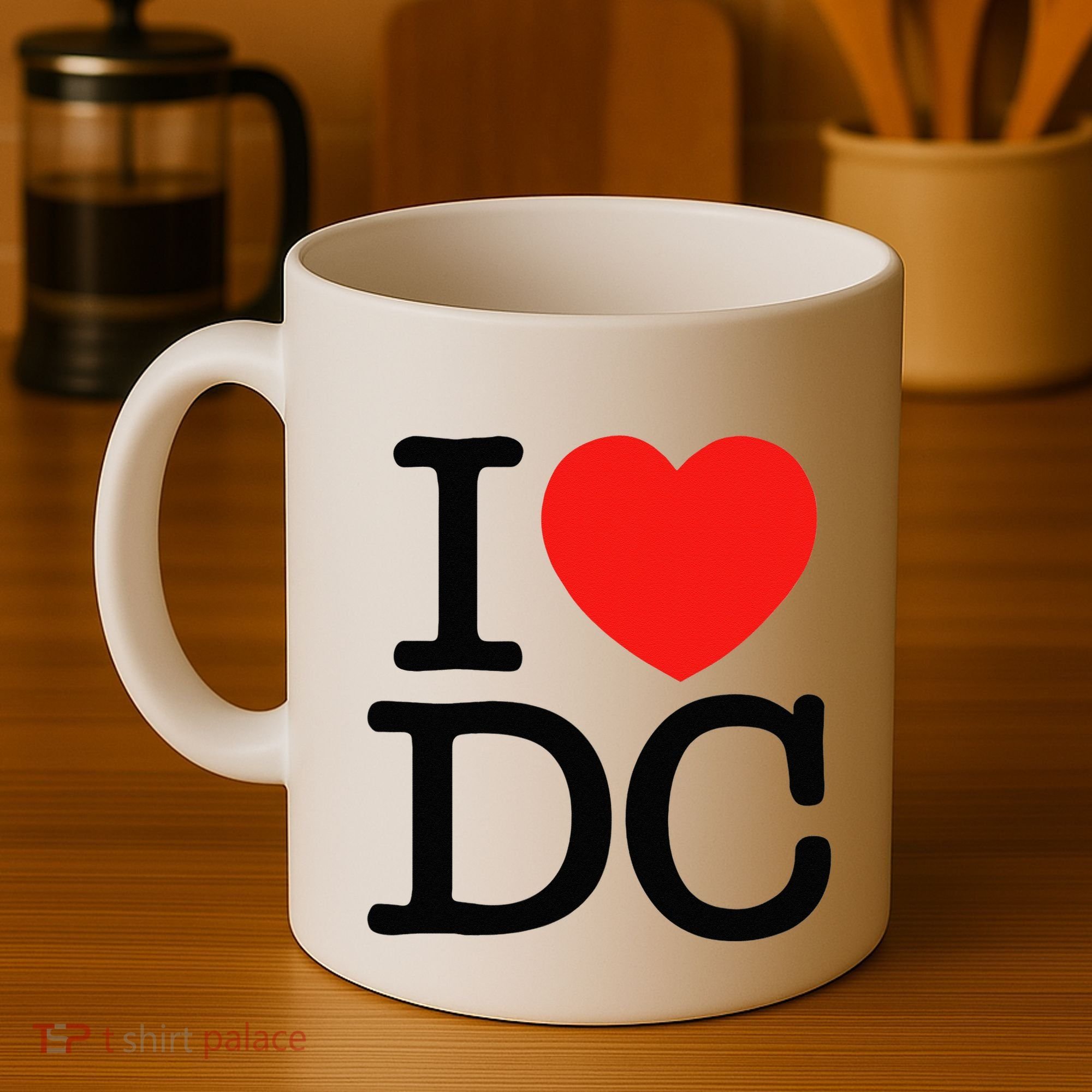 I Heart Love Washington WA DC Classic Font Coffee Mug