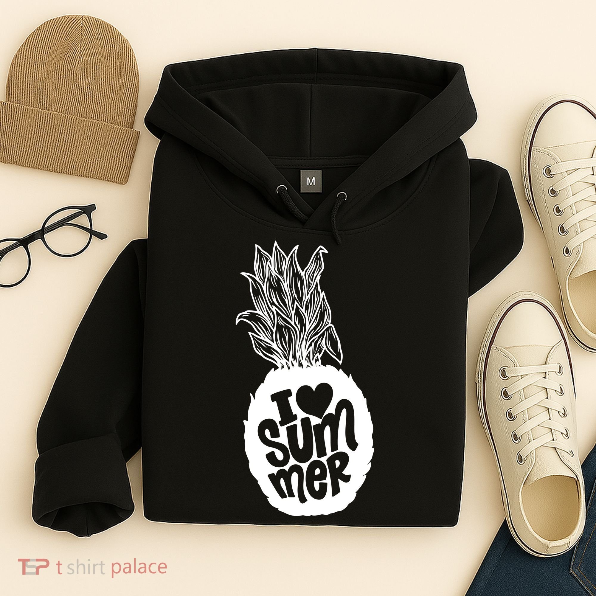 I Heart (Love) Summer Pineapple Hoodie