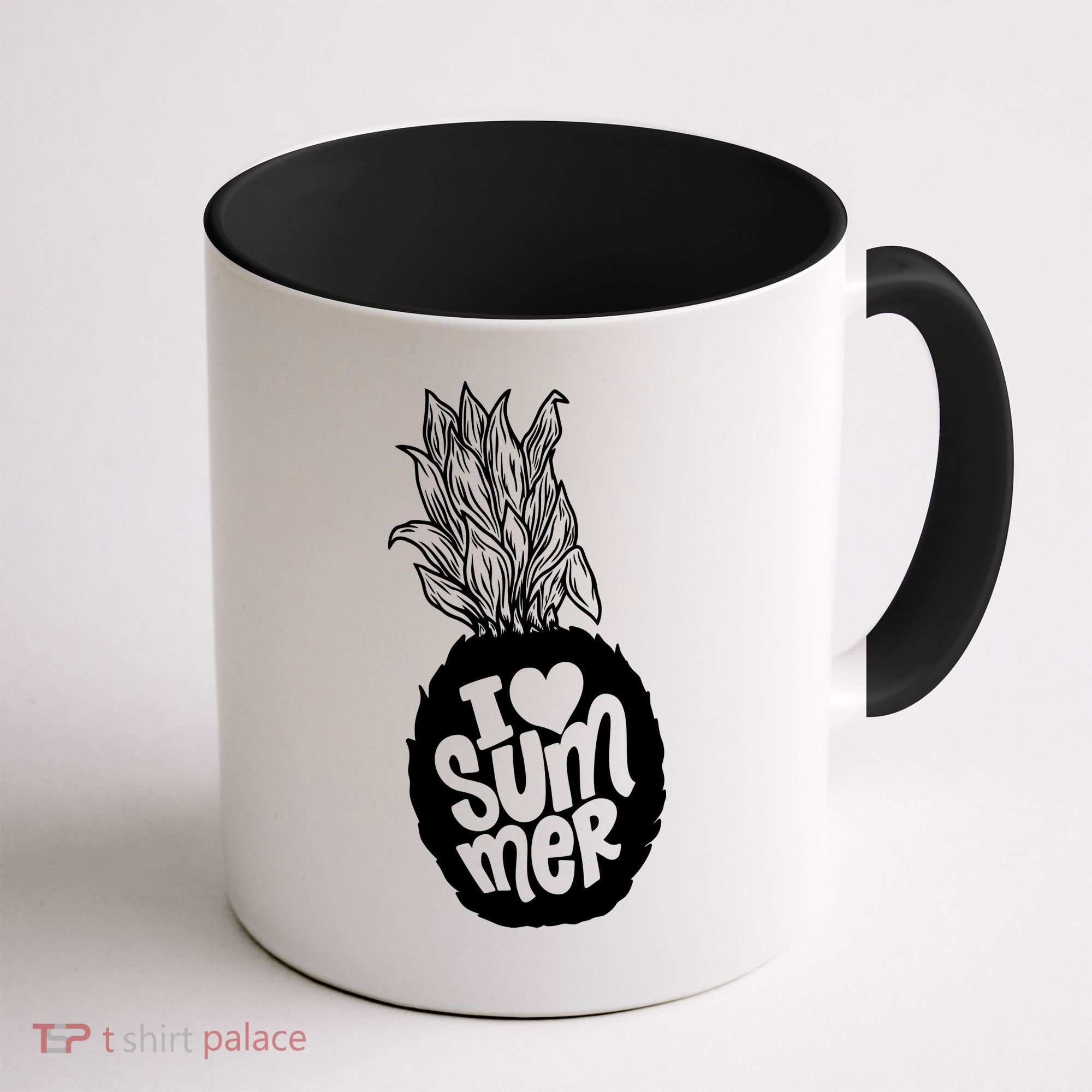 I Heart (Love) Summer Pineapple Coffee Mug