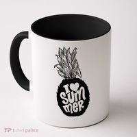 I Heart (Love) Summer Pineapple Coffee Mug thumb 0