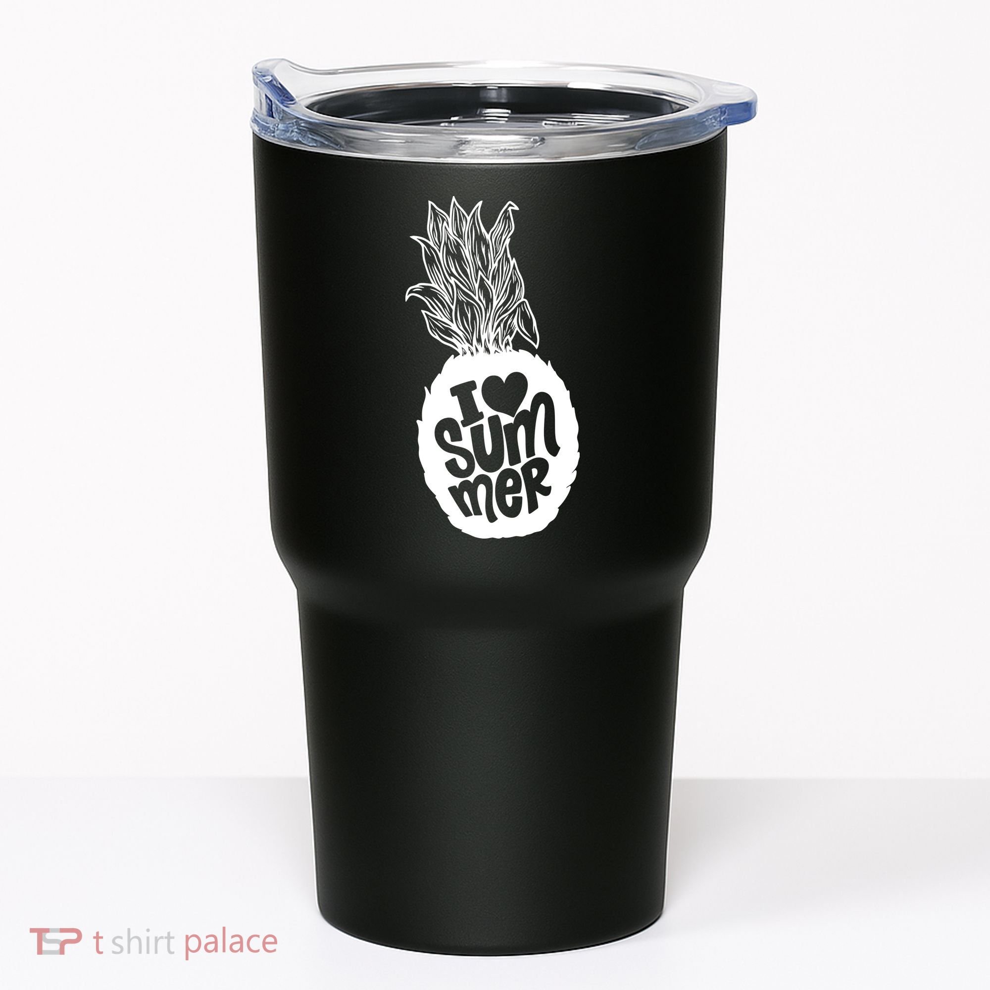 I Heart (Love) Summer Pineapple Tumbler