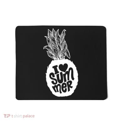 I Heart (Love) Summer Pineapple Mousepad