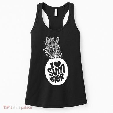 I Heart (Love) Summer Pineapple Women's Tank Top