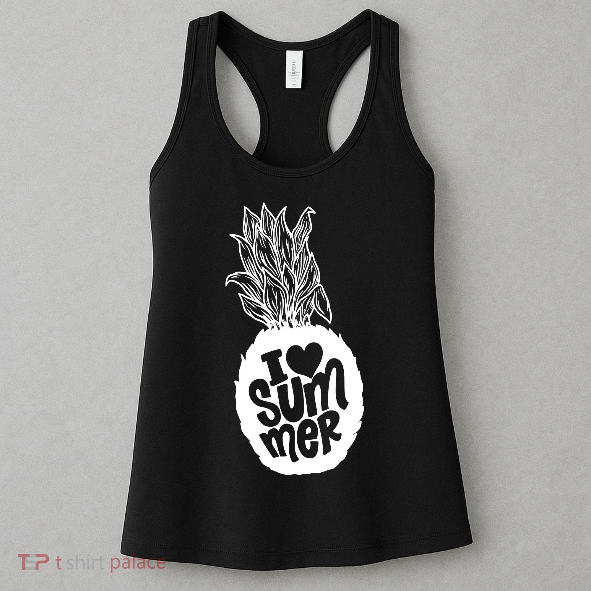 I Heart (Love) Summer Pineapple Women's Tank Top