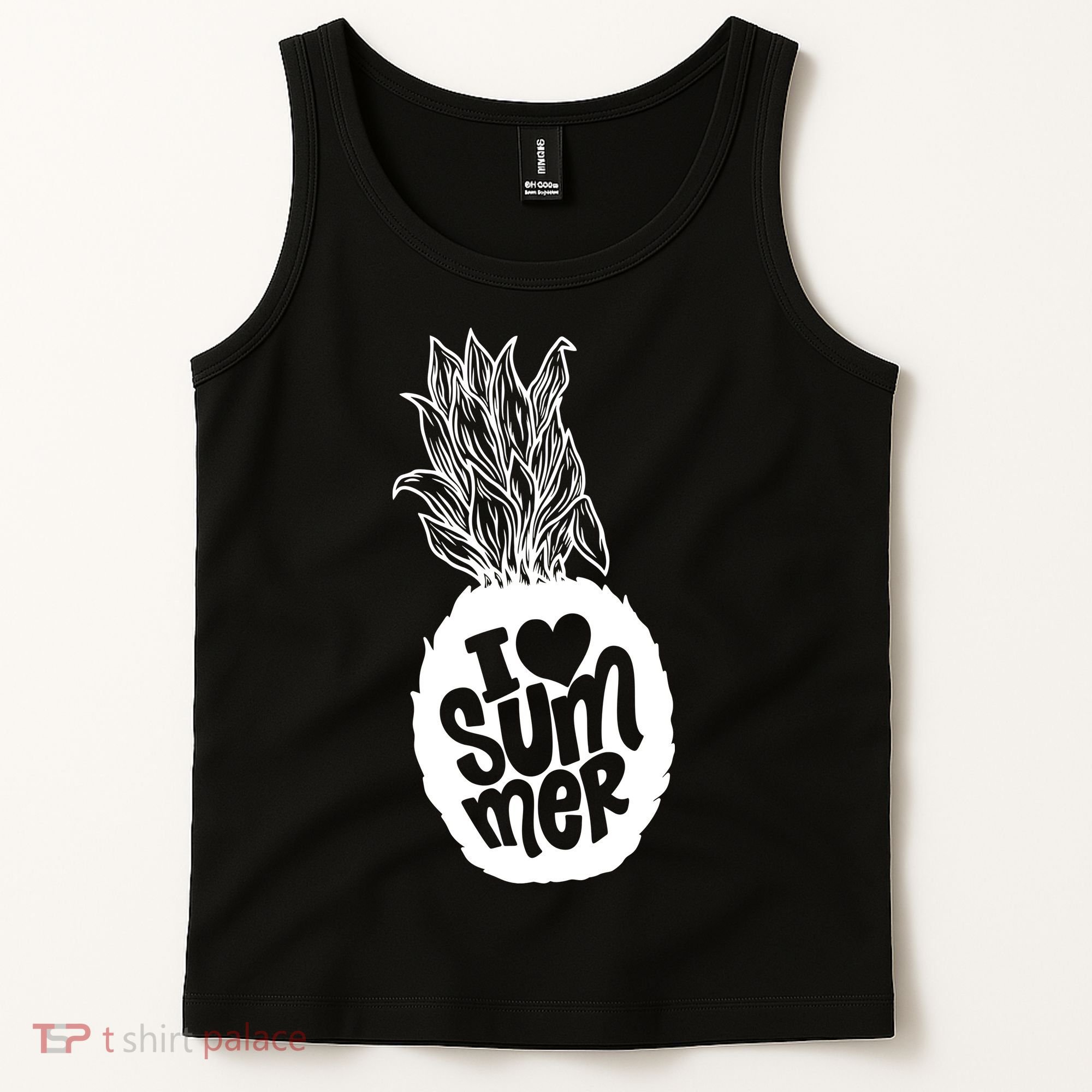 I Heart (Love) Summer Pineapple Tank Top
