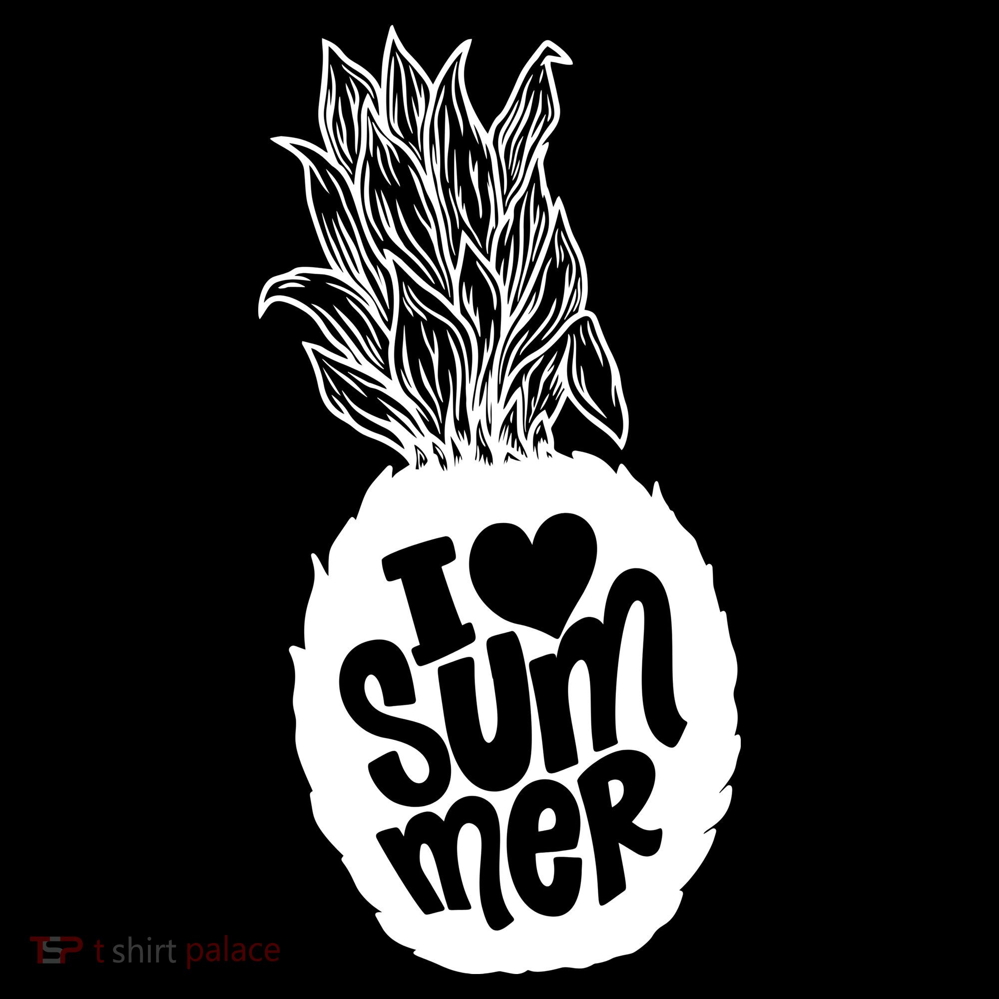 I Heart (Love) Summer Pineapple Kids Sweatshirt