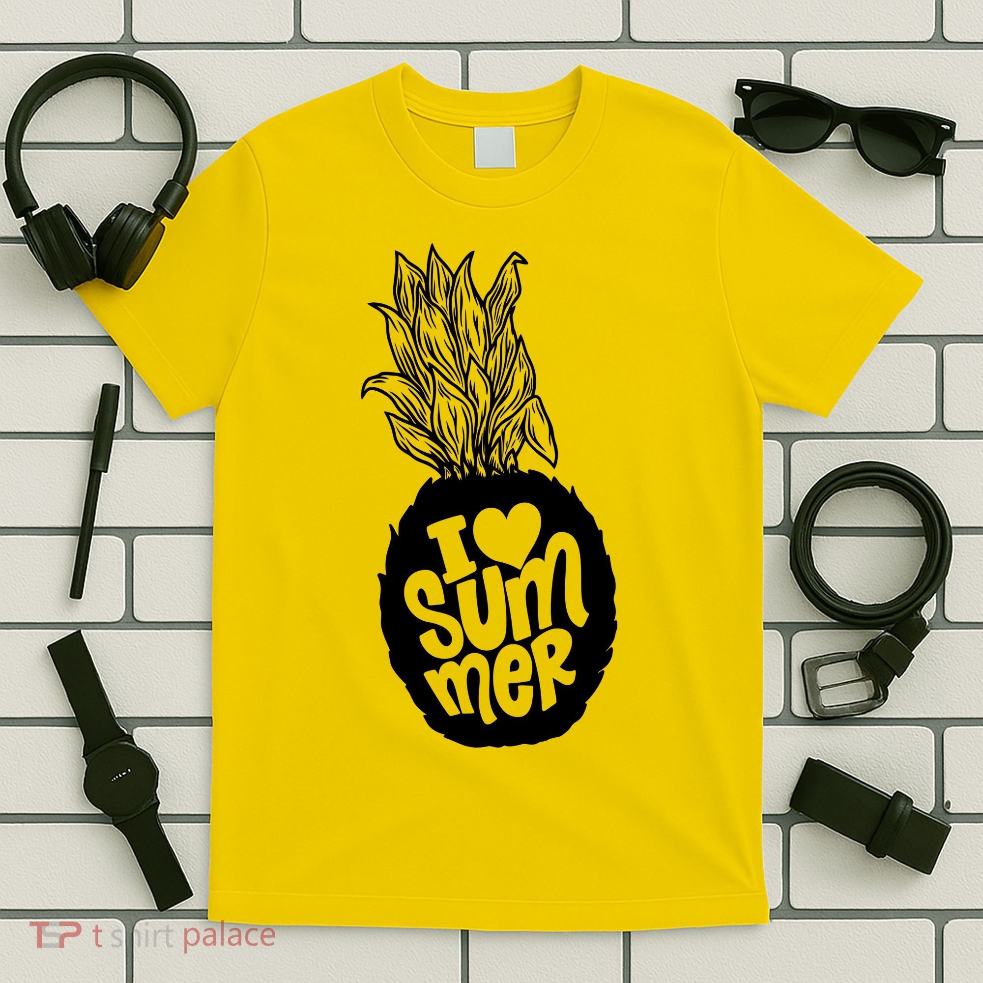 I Heart (Love) Summer Pineapple T-Shirt