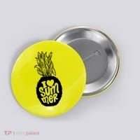 I Heart (Love) Summer Pineapple Button thumb 0
