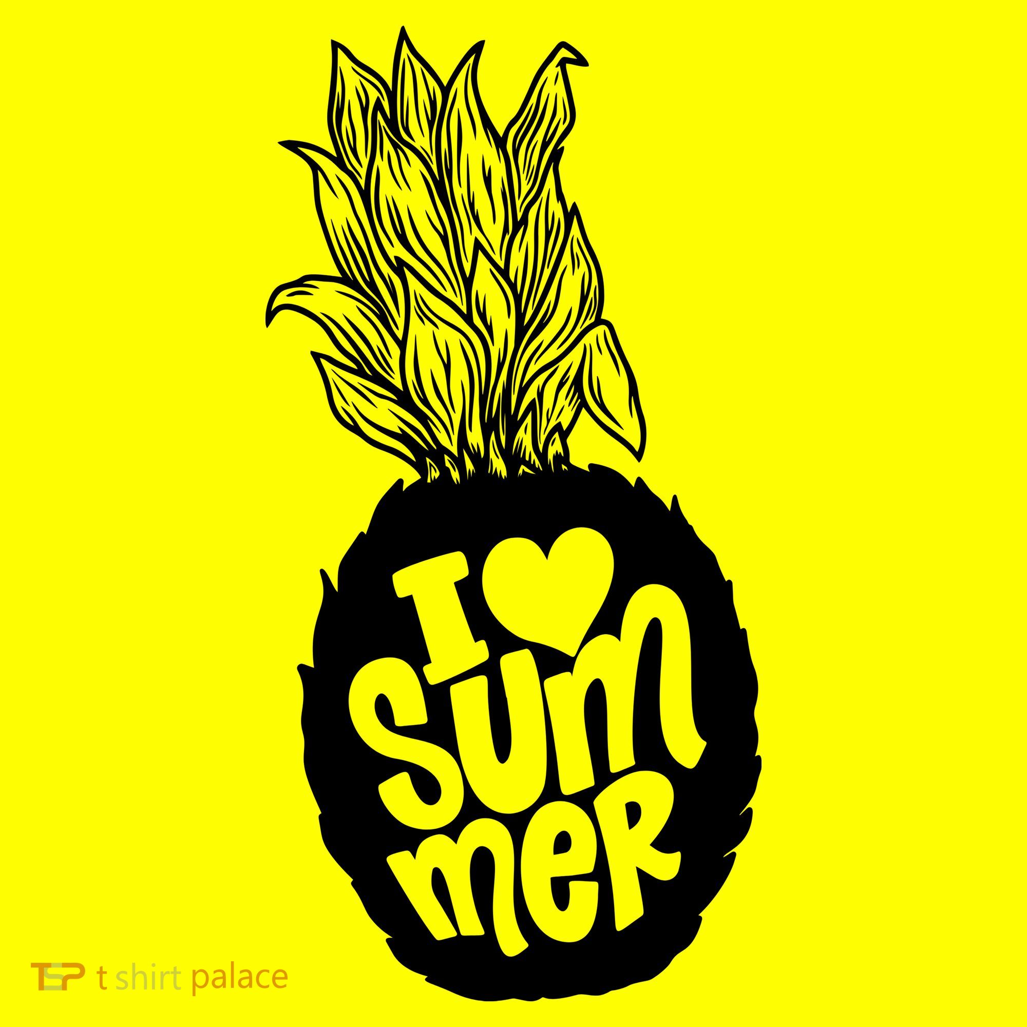 I Heart (Love) Summer Pineapple Baby Bodysuit