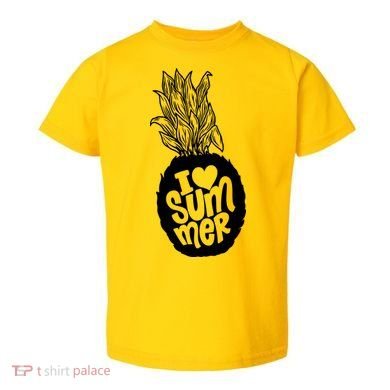 I Heart (Love) Summer Pineapple Toddler T-Shirt
