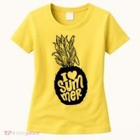 I Heart (Love) Summer Pineapple Women's T-Shirt thumb 0