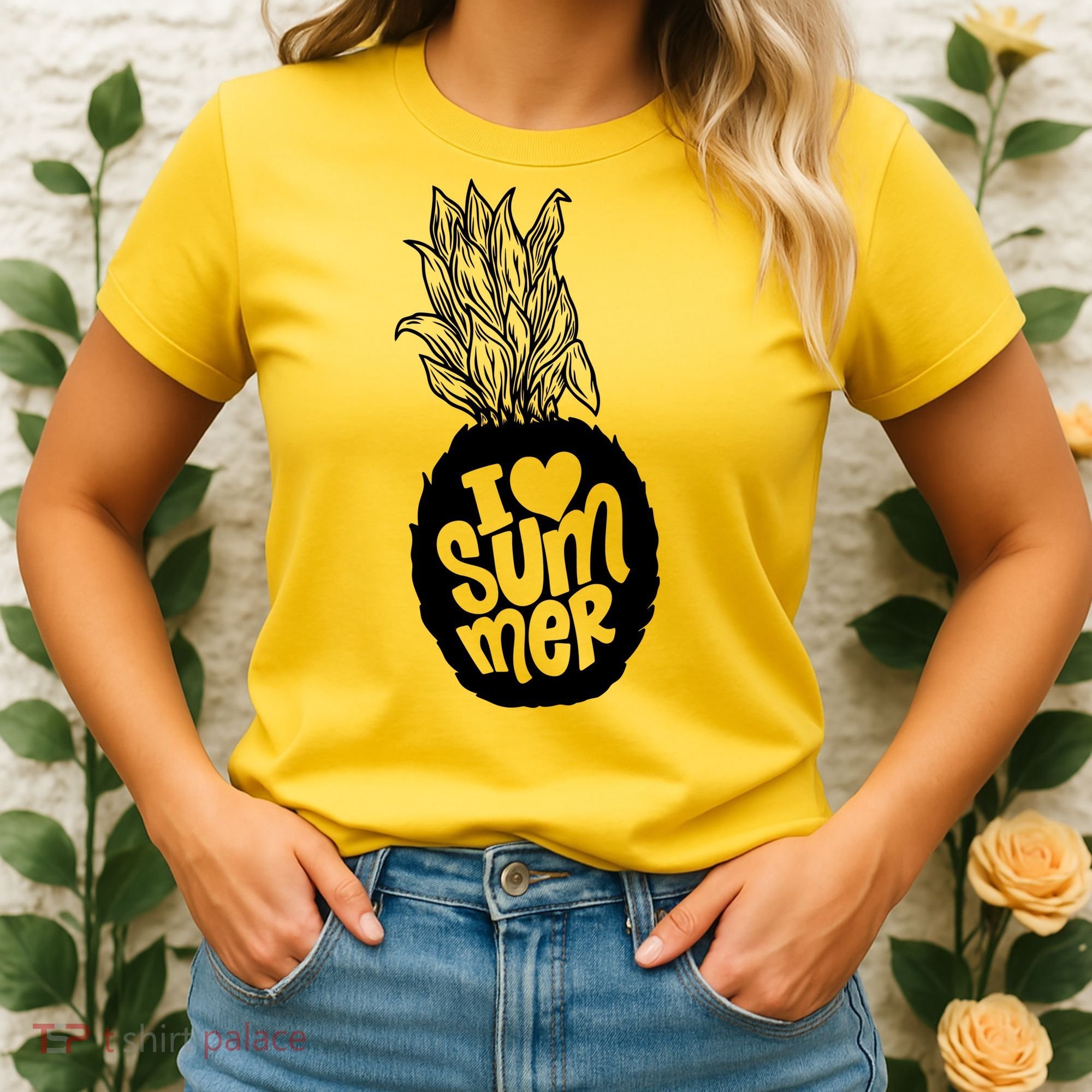 I Heart (Love) Summer Pineapple Women's T-Shirt