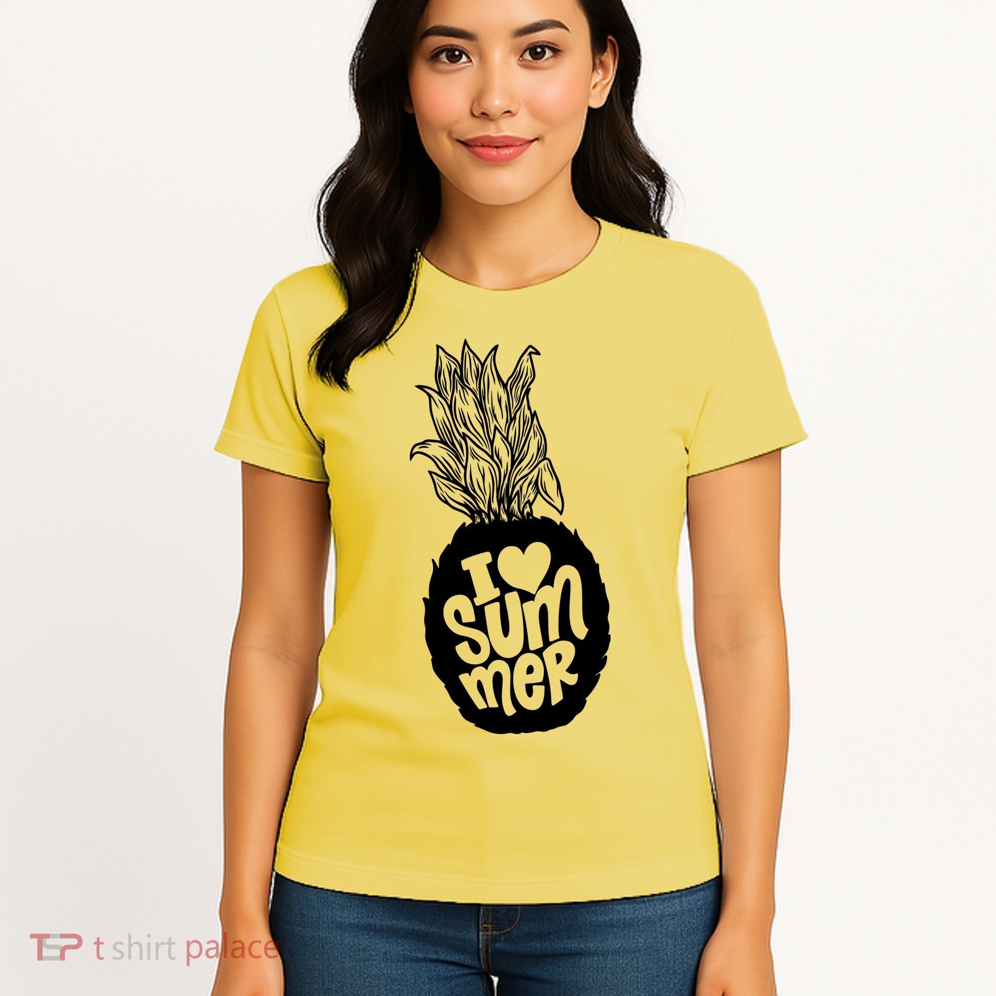 I Heart (Love) Summer Pineapple Women's T-Shirt