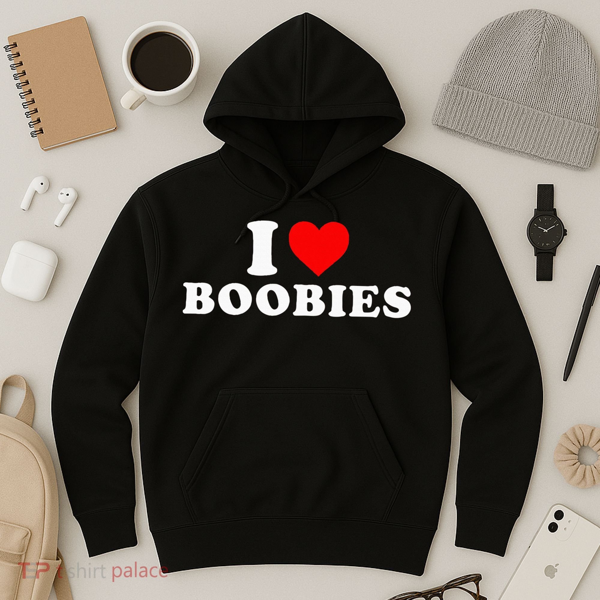 I Heart Love Boobies Hoodie