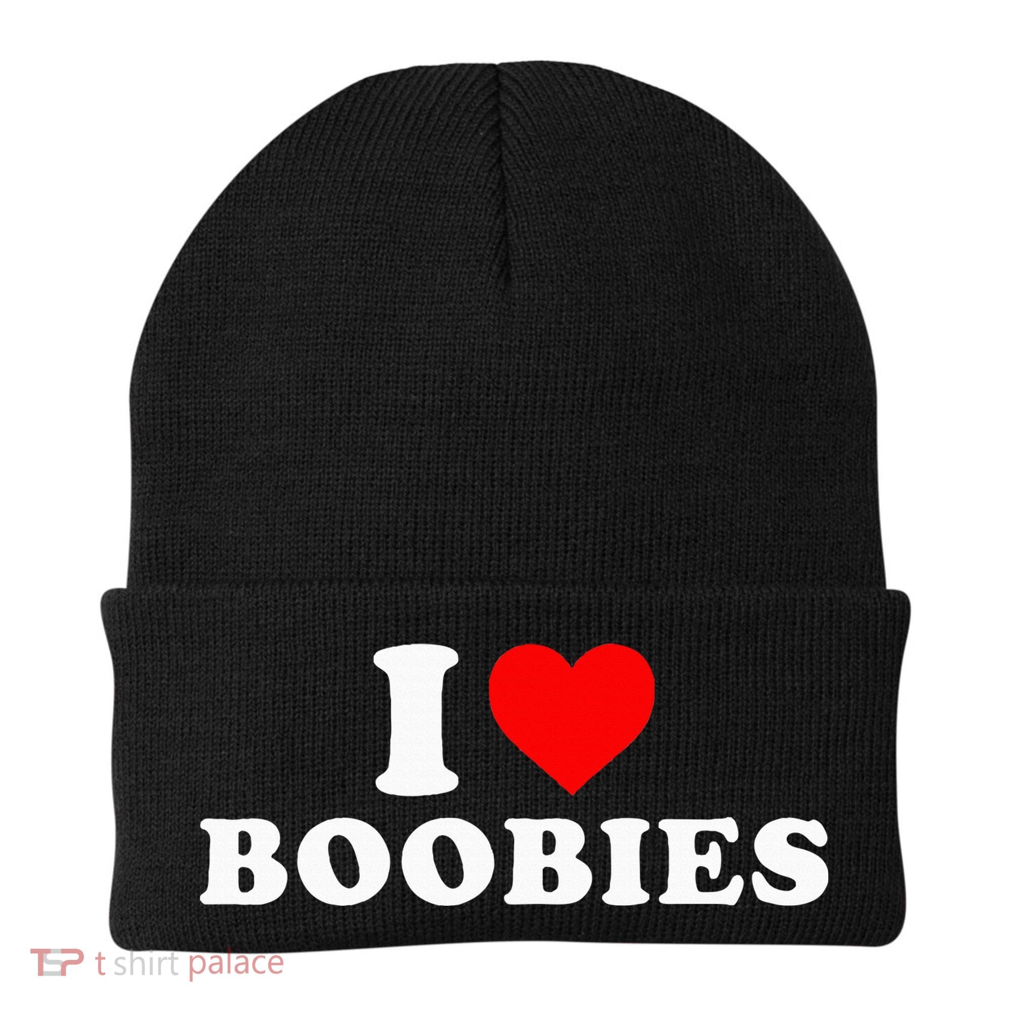 I Heart Love Boobies Beanie