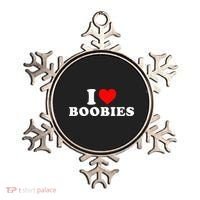 I Heart Love Boobies Ornament thumb 0