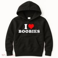 I Heart Love Boobies Kids Hoodie thumb 0