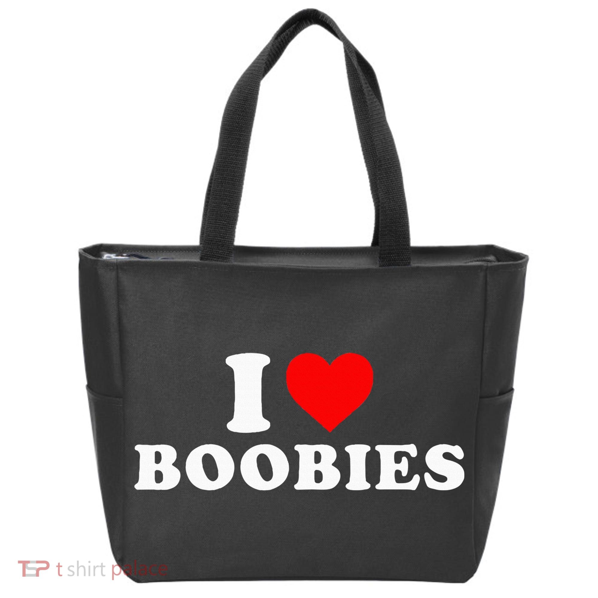 I Heart Love Boobies Tote Bag